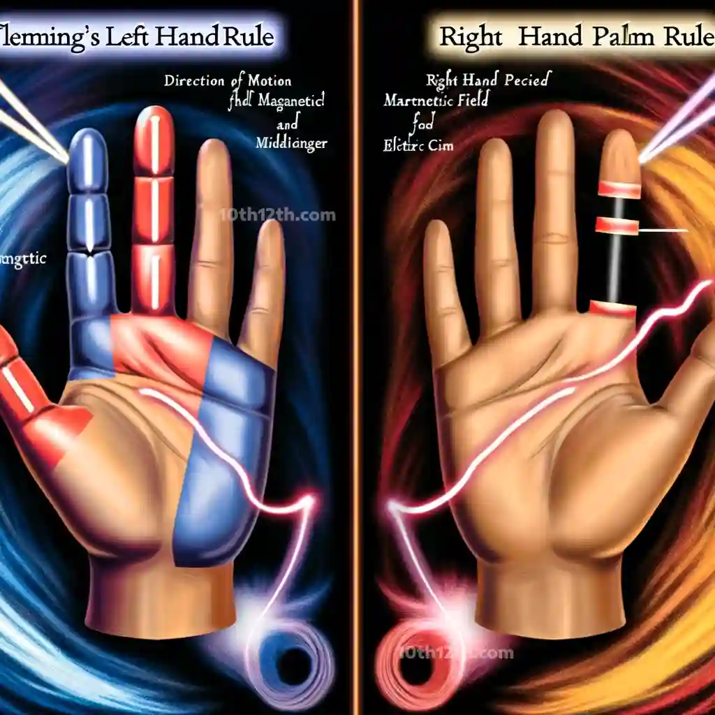 फ्लेमिंग के बाएं हाथ का नियम क्या है? | दाएं हाथ की हथेली का नियम